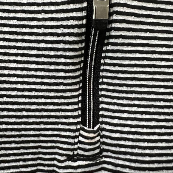 Tangerine • Women’s Collared Hoodie • Black/White Stripe • Size Small - Picture 5 of 9